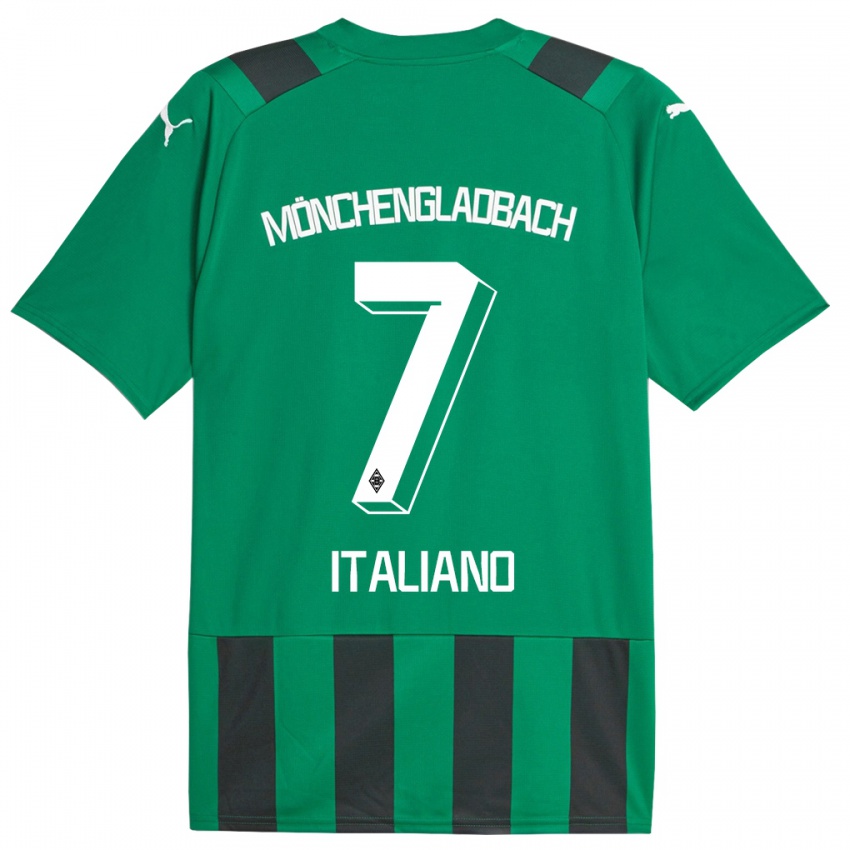 Kinder Jacob Italiano #7 Schwarz Grün Auswärtstrikot Trikot 2023/24 T-Shirt Österreich