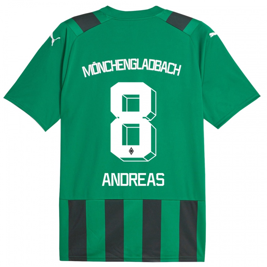 Kinder Noah Andreas #8 Schwarz Grün Auswärtstrikot Trikot 2023/24 T-Shirt Österreich