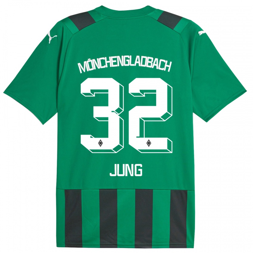 Kinder In-Gyom Jung #32 Schwarz Grün Auswärtstrikot Trikot 2023/24 T-Shirt Österreich