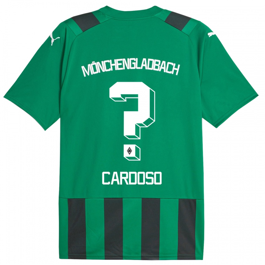 Kinder Tiago Pereira Cardoso #0 Schwarz Grün Auswärtstrikot Trikot 2023/24 T-Shirt Österreich