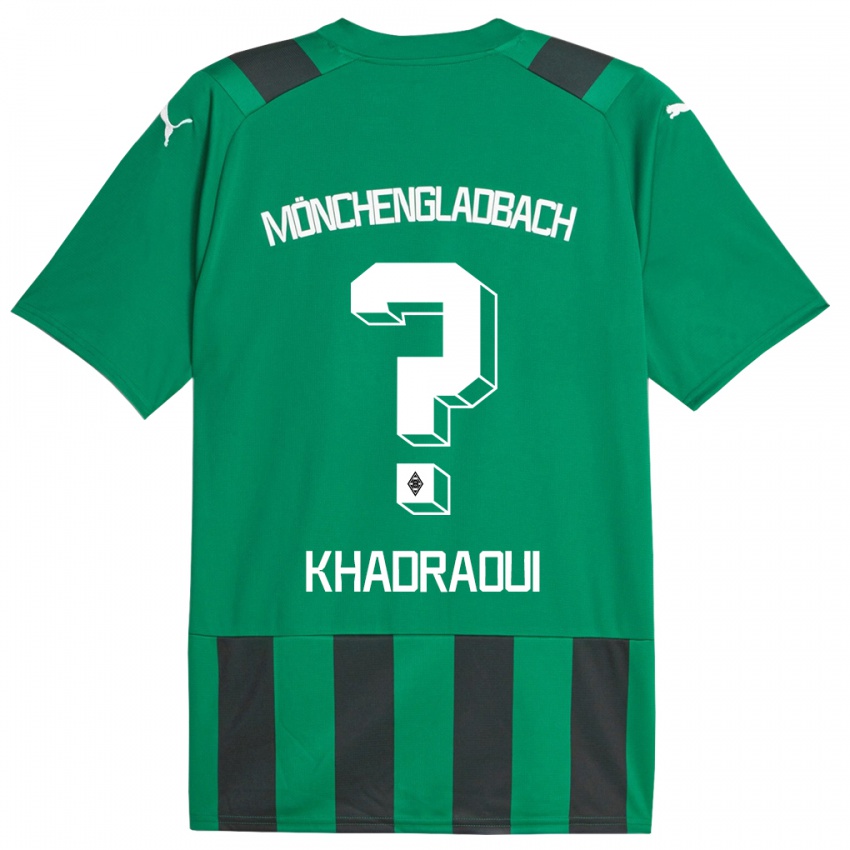 Kinder Elias Khadraoui #0 Schwarz Grün Auswärtstrikot Trikot 2023/24 T-Shirt Österreich