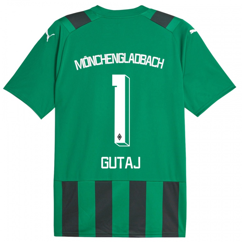 Kinder Lindsay Gutaj #1 Schwarz Grün Auswärtstrikot Trikot 2023/24 T-Shirt Österreich