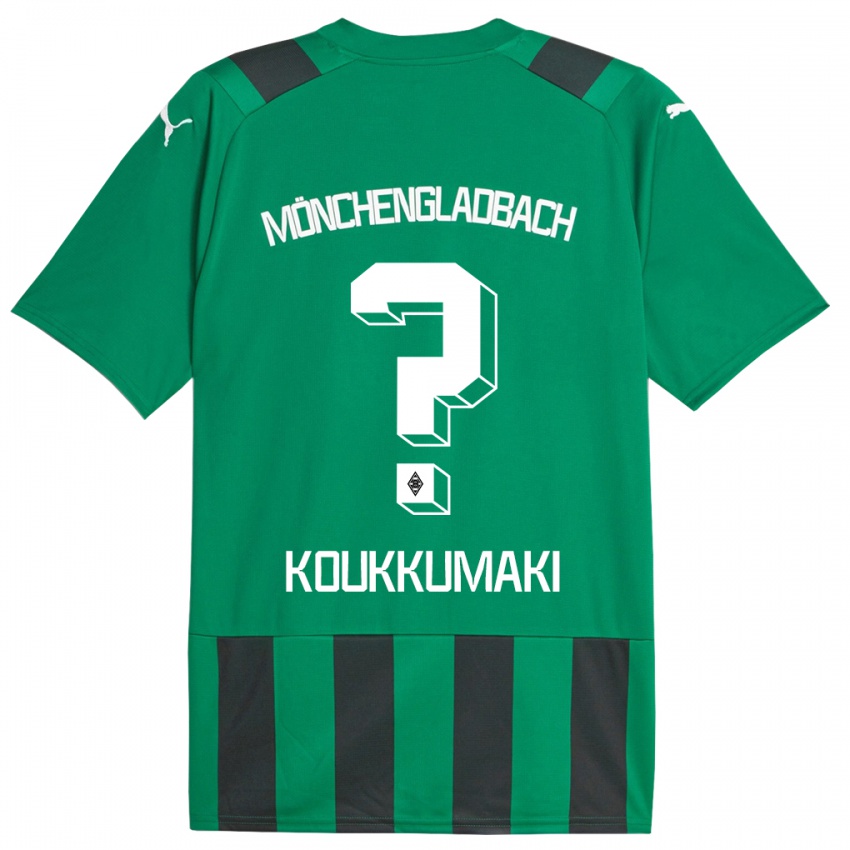 Kinder Taavi Koukkumäki #0 Schwarz Grün Auswärtstrikot Trikot 2023/24 T-Shirt Österreich