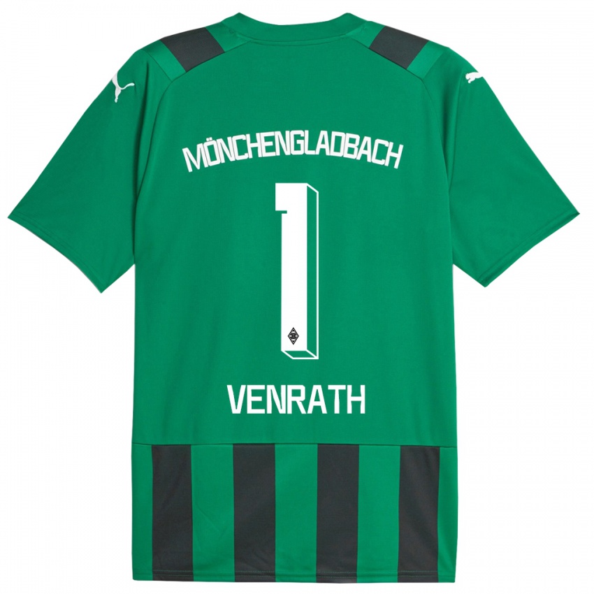 Kinder Lisa Venrath #1 Schwarz Grün Auswärtstrikot Trikot 2023/24 T-Shirt Österreich