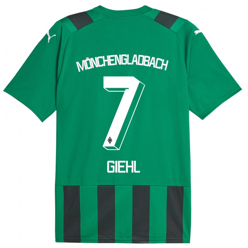 Kinder Madita Giehl #7 Schwarz Grün Auswärtstrikot Trikot 2023/24 T-Shirt Österreich