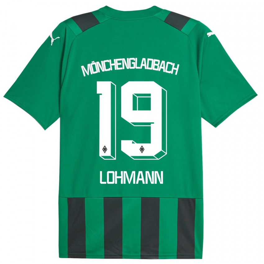 Kinder Mona Lohmann #19 Schwarz Grün Auswärtstrikot Trikot 2023/24 T-Shirt Österreich