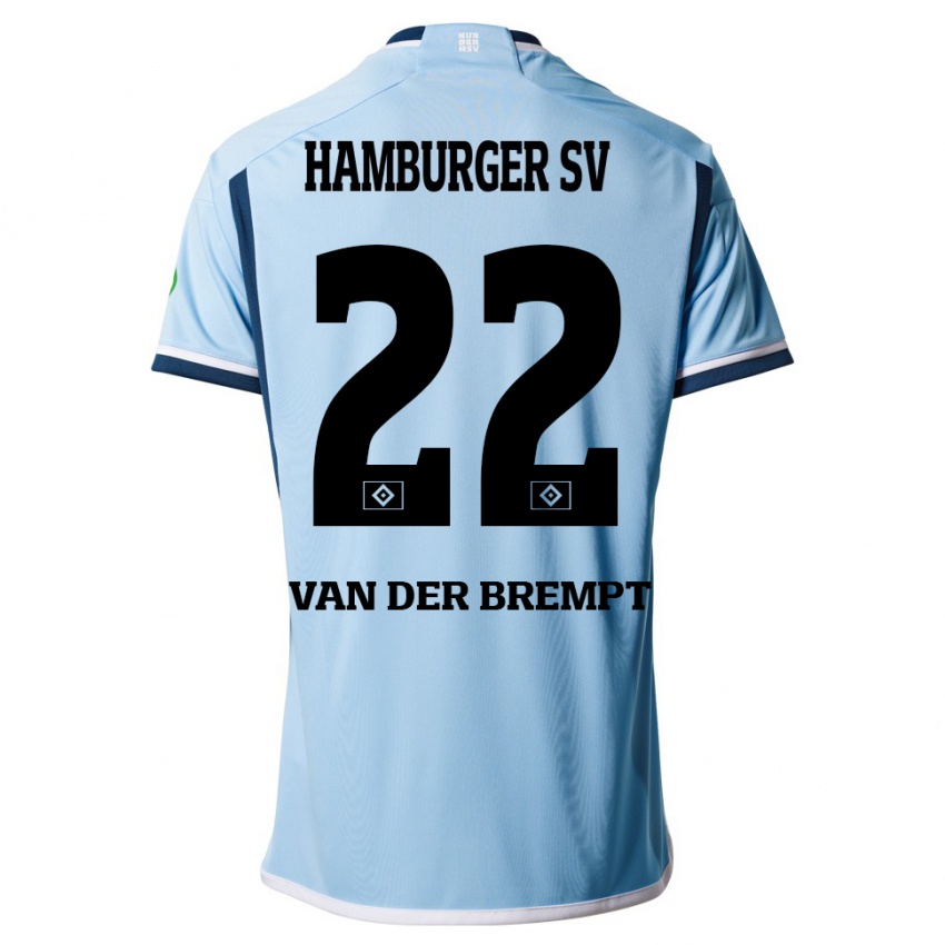 Kinder Ignace Van Der Brempt #22 Blau Auswärtstrikot Trikot 2023/24 T-Shirt Österreich