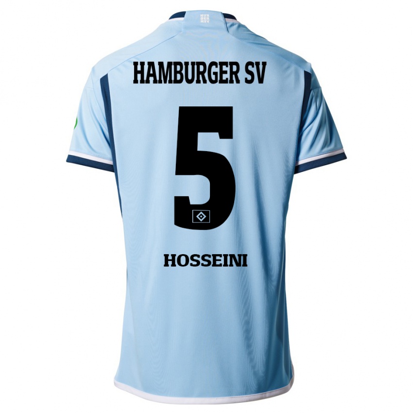 Kinder Reza Hosseini #5 Blau Auswärtstrikot Trikot 2023/24 T-Shirt Österreich