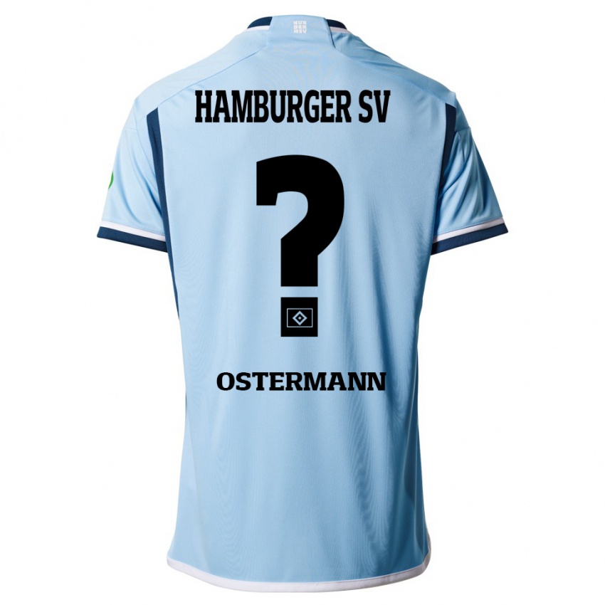 Kinder Sören Ostermann #0 Blau Auswärtstrikot Trikot 2023/24 T-Shirt Österreich