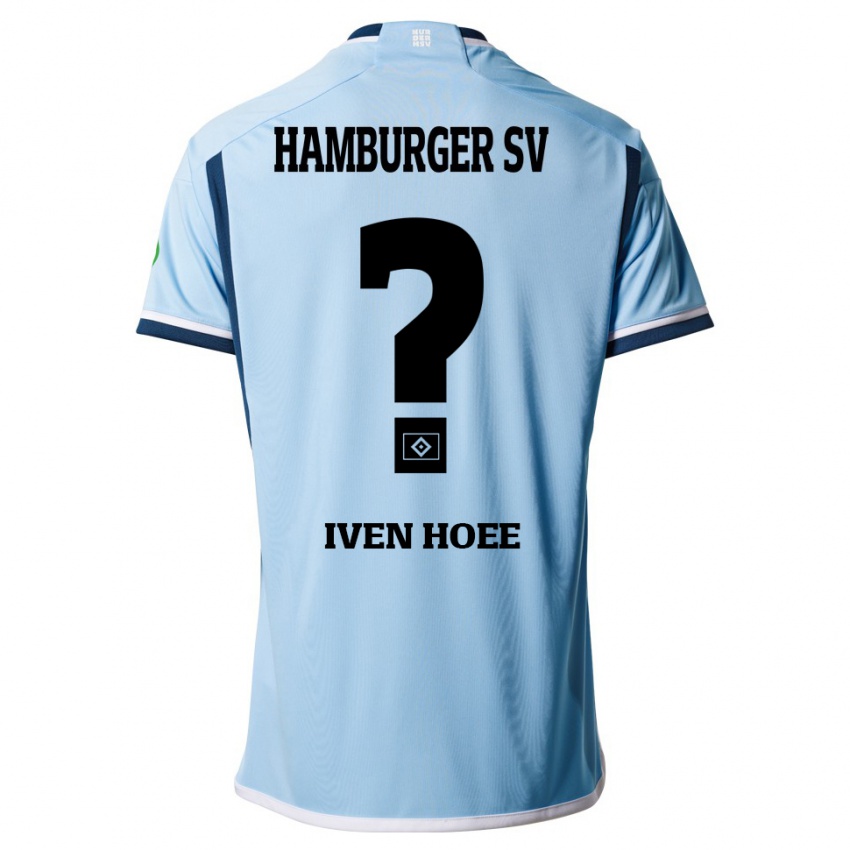 Kinder Lennart Iven Hoee #0 Blau Auswärtstrikot Trikot 2023/24 T-Shirt Österreich