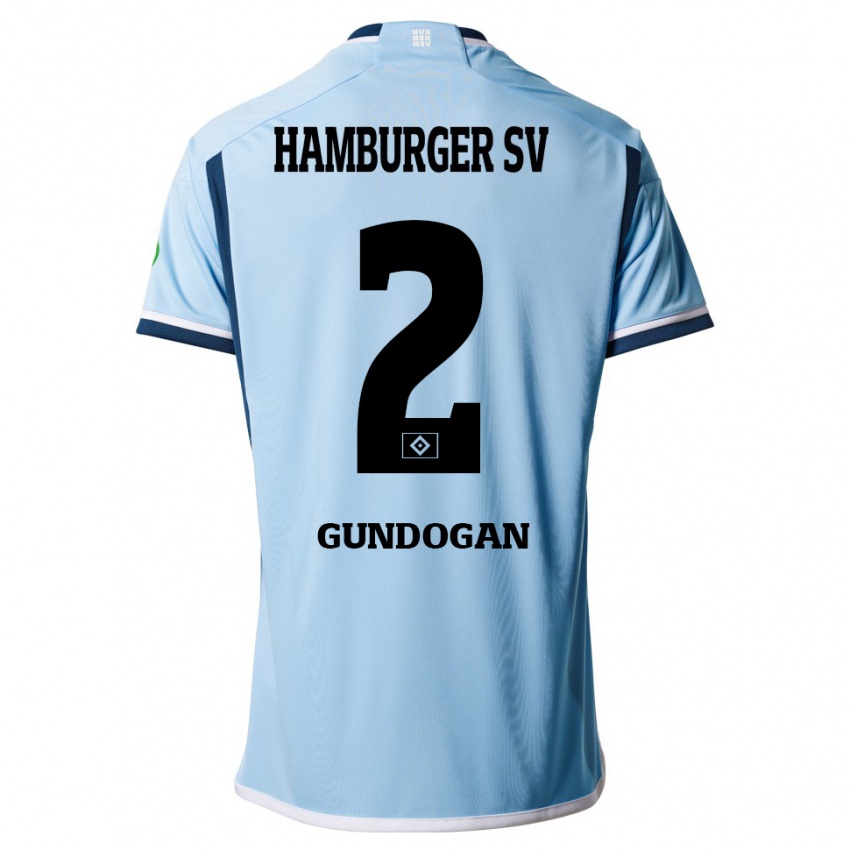 Kinder Haci Gündogan #2 Blau Auswärtstrikot Trikot 2023/24 T-Shirt Österreich