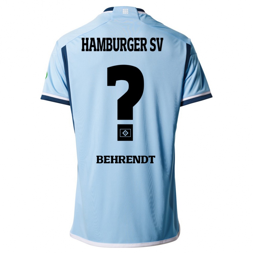 Kinder Marlon Behrendt #0 Blau Auswärtstrikot Trikot 2023/24 T-Shirt Österreich