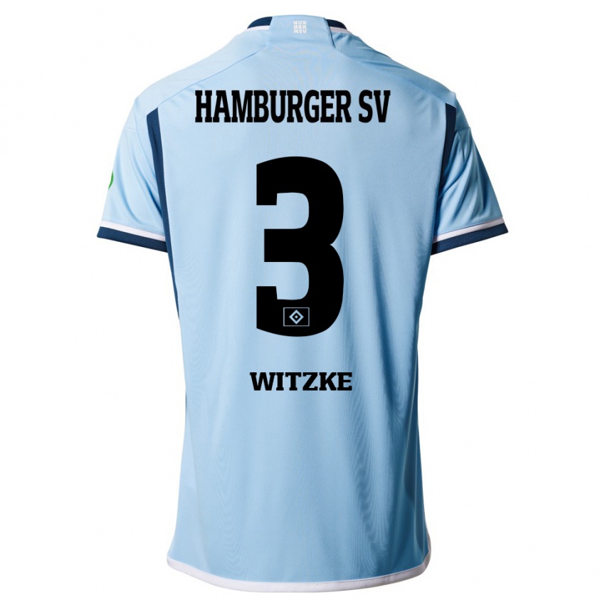 Kinder Oliver Witzke #3 Blau Auswärtstrikot Trikot 2023/24 T-Shirt Österreich