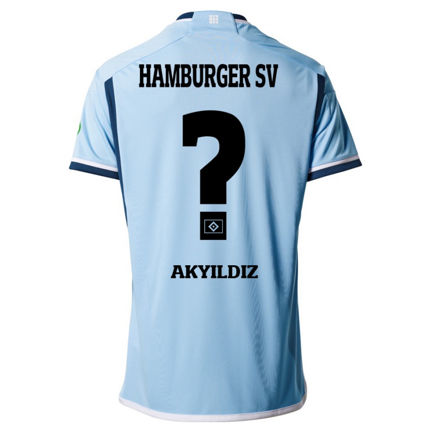 Kinder Liam Akyildiz #0 Blau Auswärtstrikot Trikot 2023/24 T-Shirt Österreich