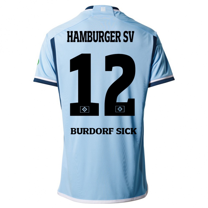 Kinder Emma Burdorf-Sick #12 Blau Auswärtstrikot Trikot 2023/24 T-Shirt Österreich