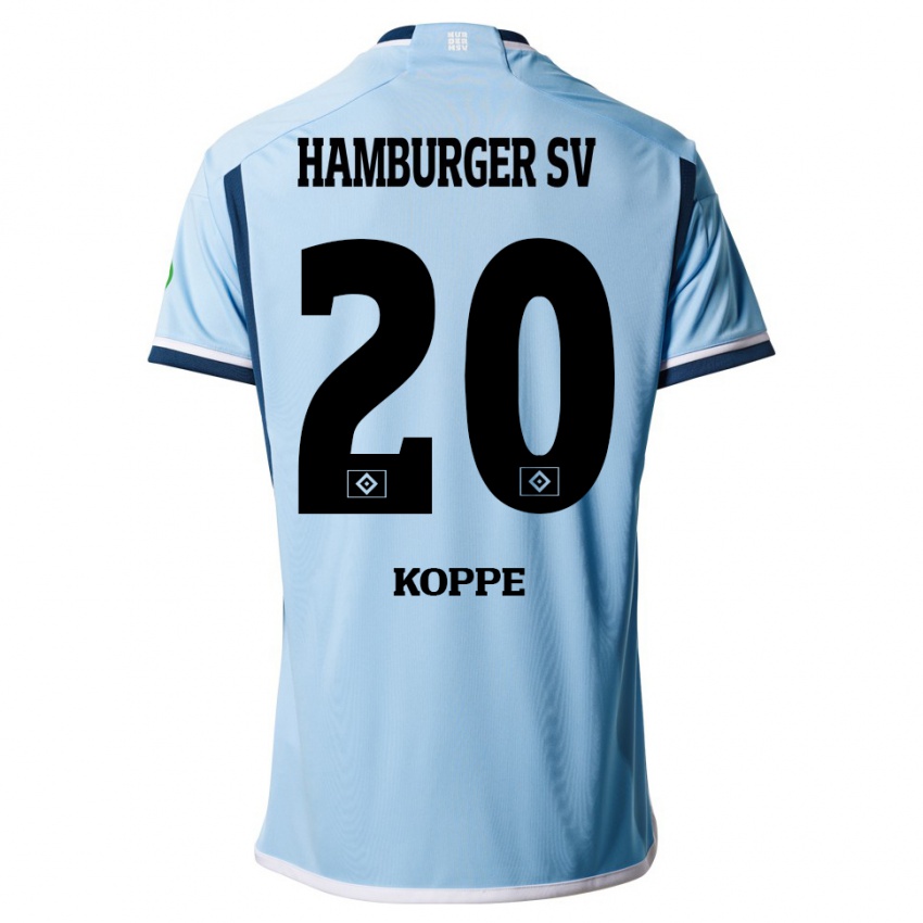 Kinder Katharina Köppe #20 Blau Auswärtstrikot Trikot 2023/24 T-Shirt Österreich