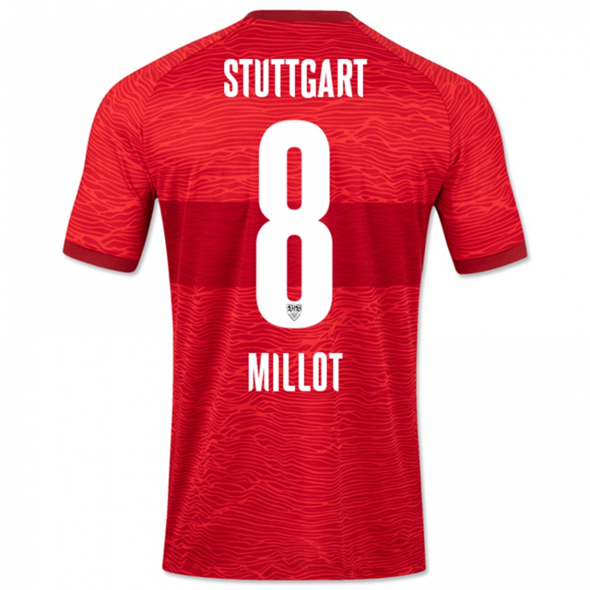 Kinder Enzo Millot #8 Rot Auswärtstrikot Trikot 2023/24 T-Shirt Österreich