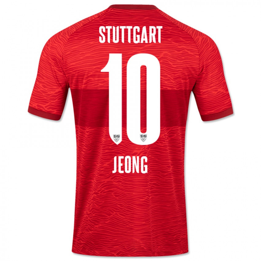 Kinder Woo-Yeong Jeong #10 Rot Auswärtstrikot Trikot 2023/24 T-Shirt Österreich