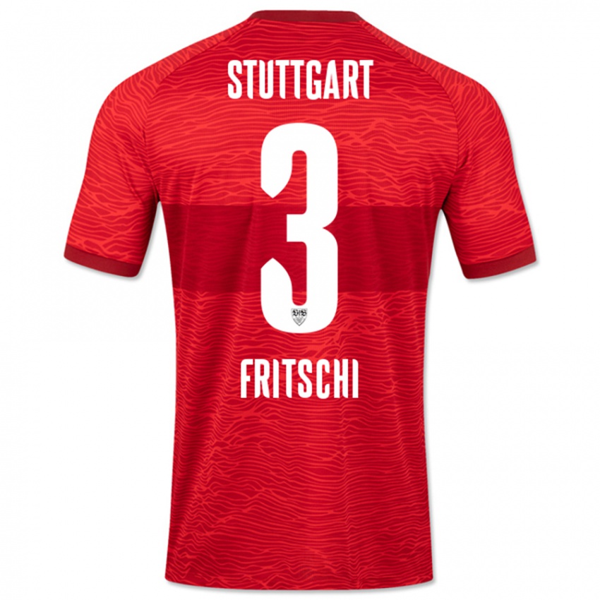 Kinder Paulo Fritschi #3 Rot Auswärtstrikot Trikot 2023/24 T-Shirt Österreich