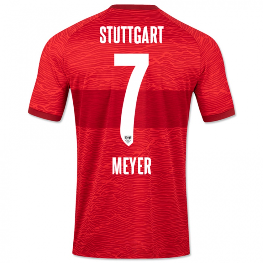 Kinder Jordan Meyer #7 Rot Auswärtstrikot Trikot 2023/24 T-Shirt Österreich