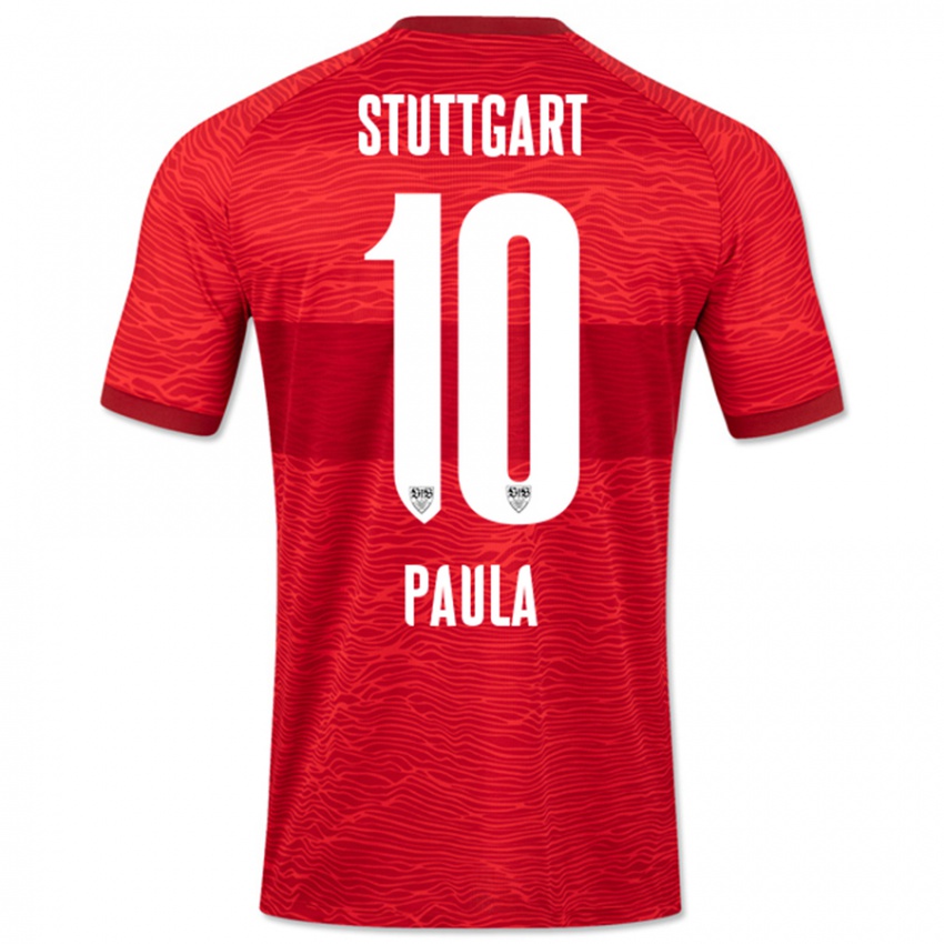 Kinder Raul Paula #10 Rot Auswärtstrikot Trikot 2023/24 T-Shirt Österreich