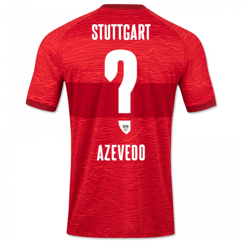 Kinder Alexandre Azevedo #0 Rot Auswärtstrikot Trikot 2023/24 T-Shirt Österreich