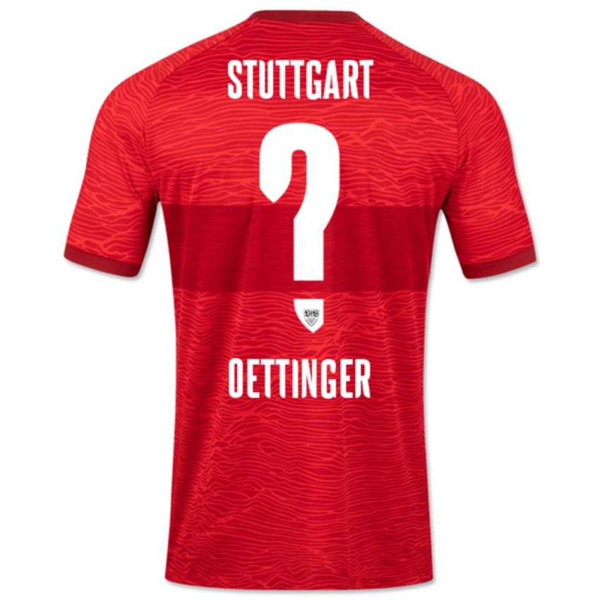 Kinder Jannik Oettinger #0 Rot Auswärtstrikot Trikot 2023/24 T-Shirt Österreich