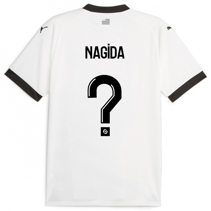 Kinder Mahamadou Nagida #0 Weiß Auswärtstrikot Trikot 2023/24 T-Shirt Österreich