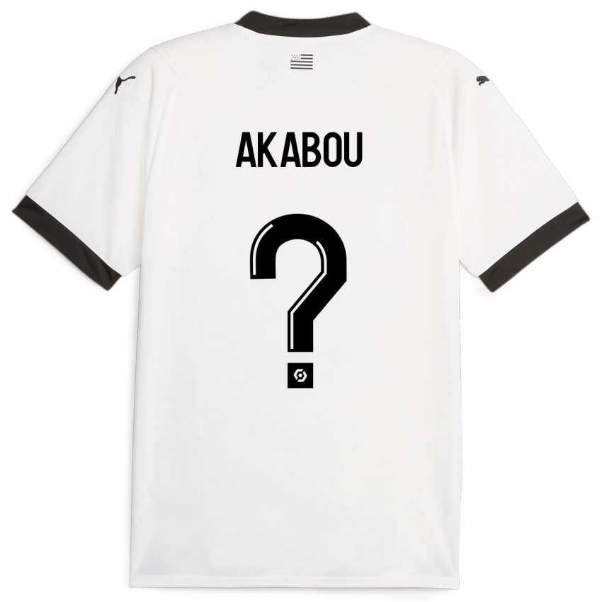 Kinder Ayoube Akabou #0 Weiß Auswärtstrikot Trikot 2023/24 T-Shirt Österreich