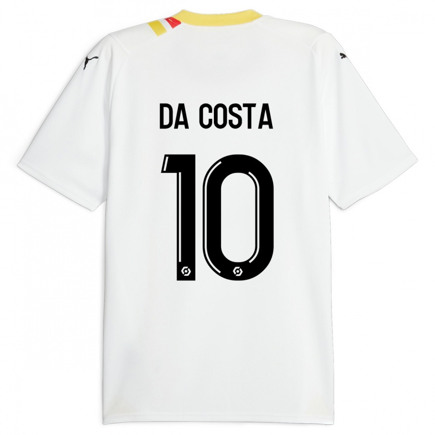 Kinder David Pereira Da Costa #10 Schwarz Auswärtstrikot Trikot 2023/24 T-Shirt Österreich