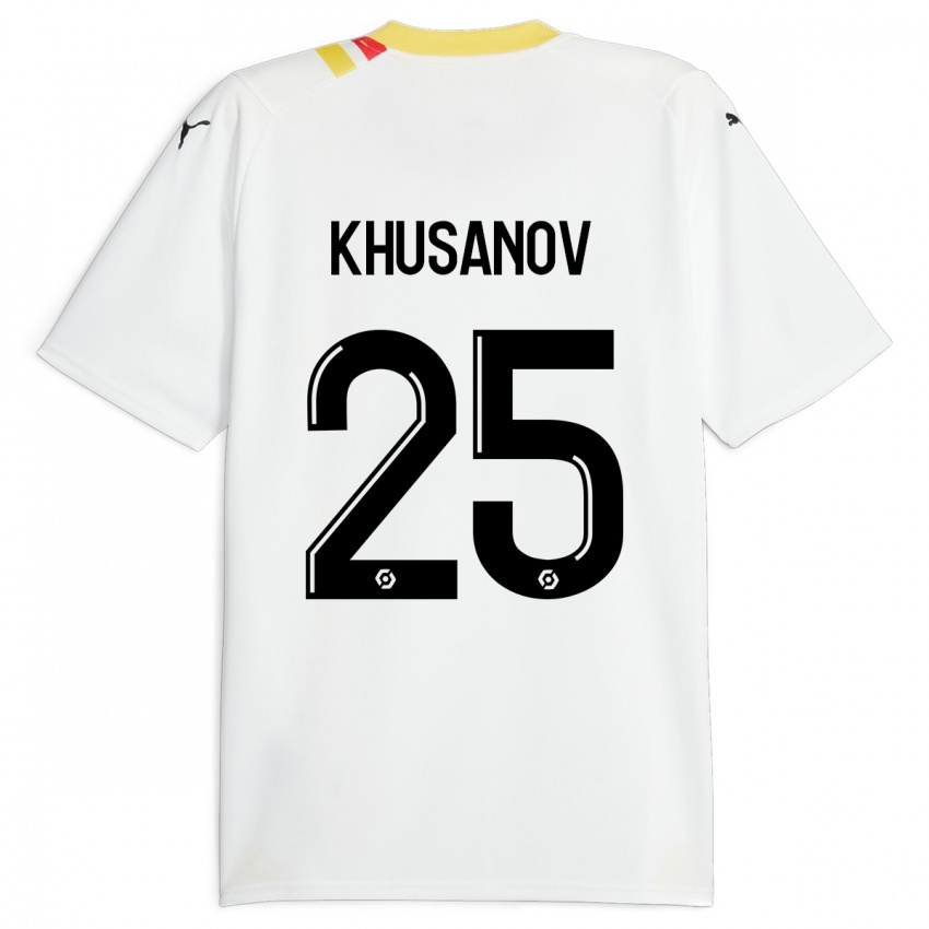 Kinder Abdukodir Khusanov #25 Schwarz Auswärtstrikot Trikot 2023/24 T-Shirt Österreich