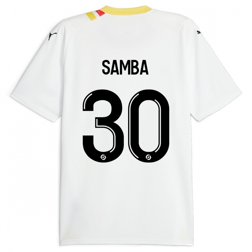 Kinder Brice Samba #30 Schwarz Auswärtstrikot Trikot 2023/24 T-Shirt Österreich