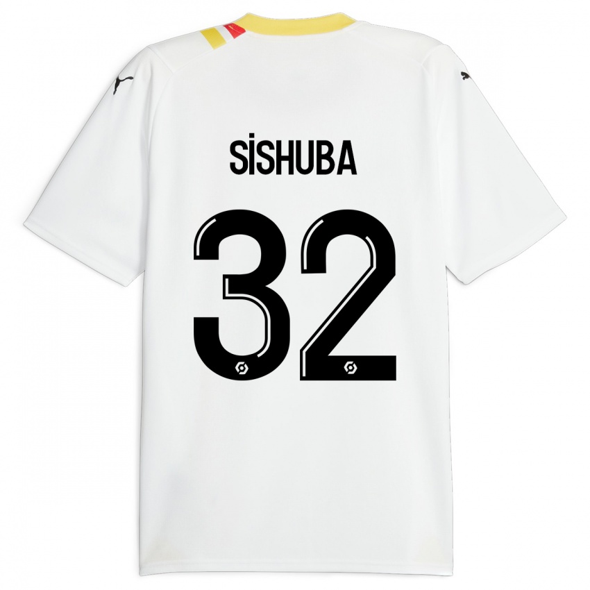 Kinder Ayanda Sishuba #32 Schwarz Auswärtstrikot Trikot 2023/24 T-Shirt Österreich