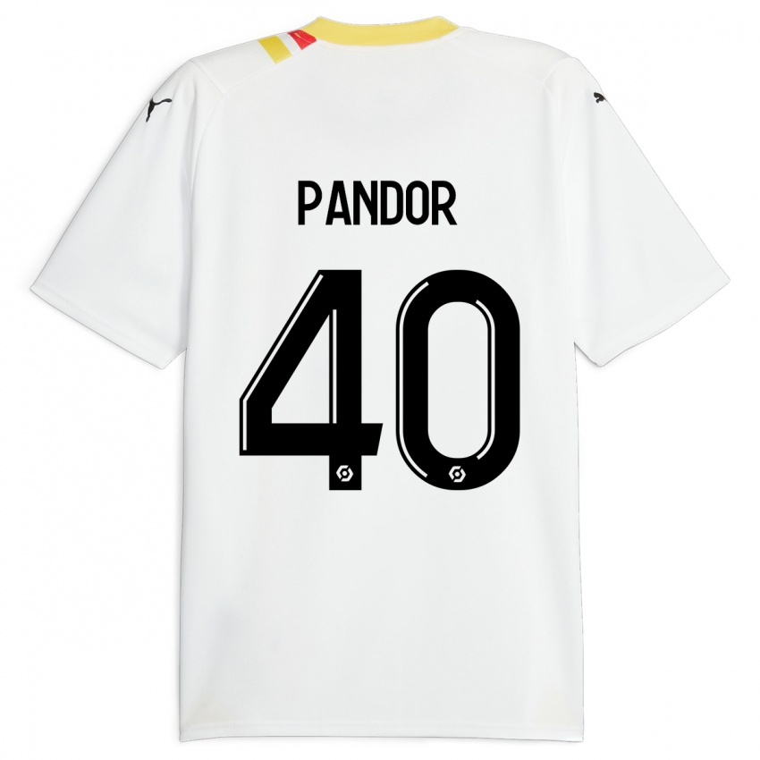 Kinder Yannick Pandor #40 Schwarz Auswärtstrikot Trikot 2023/24 T-Shirt Österreich