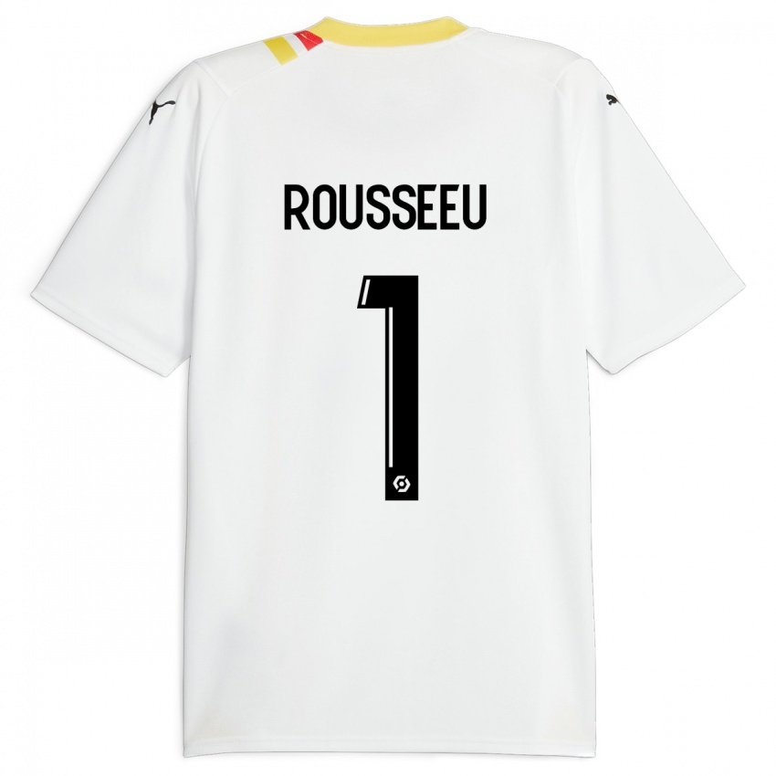 Kinder Justine Rousseeu #1 Schwarz Auswärtstrikot Trikot 2023/24 T-Shirt Österreich