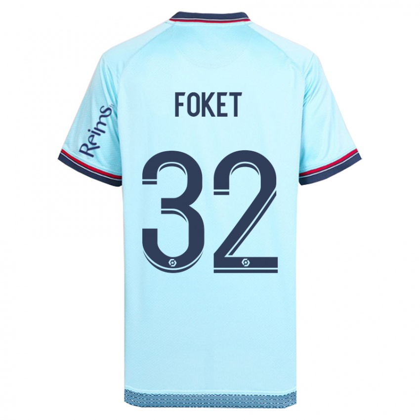 Kinder Thomas Foket #32 Himmelblau Auswärtstrikot Trikot 2023/24 T-Shirt Österreich