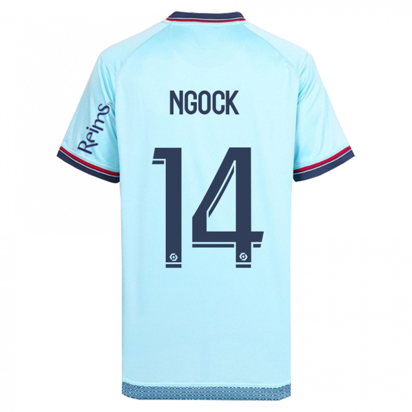 Kinder Monique Ngock #14 Himmelblau Auswärtstrikot Trikot 2023/24 T-Shirt Österreich