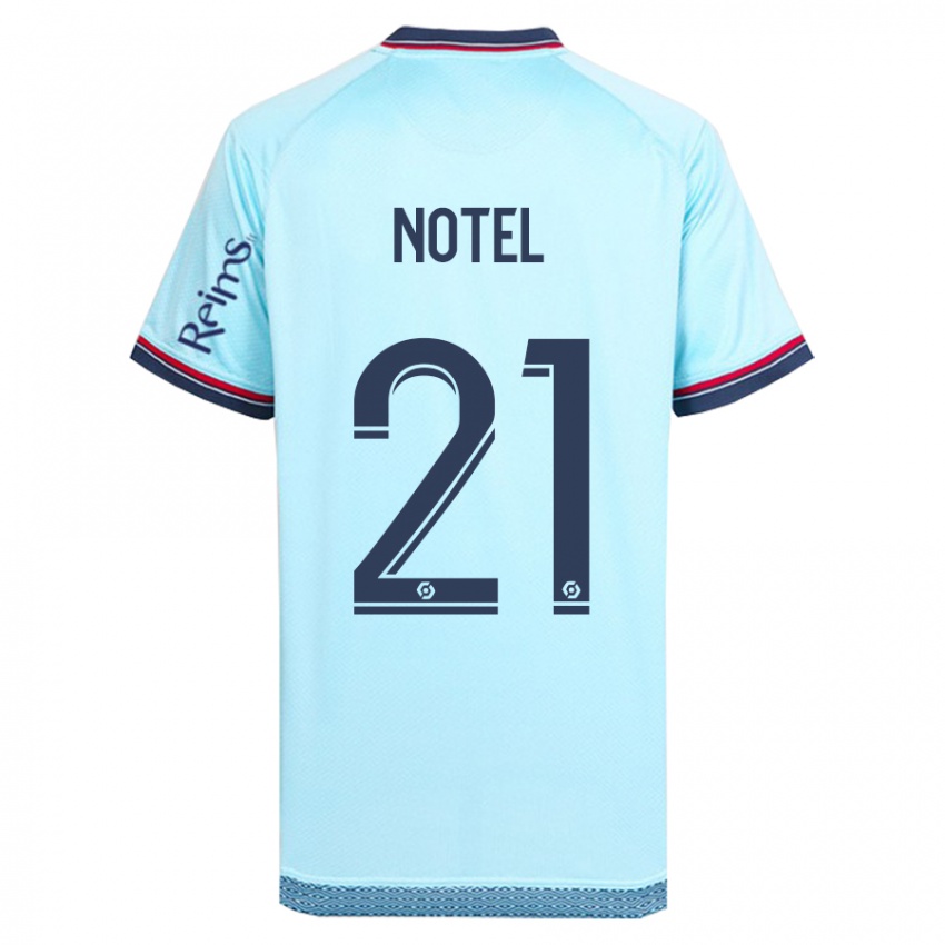 Kinder Lea Notel #21 Himmelblau Auswärtstrikot Trikot 2023/24 T-Shirt Österreich