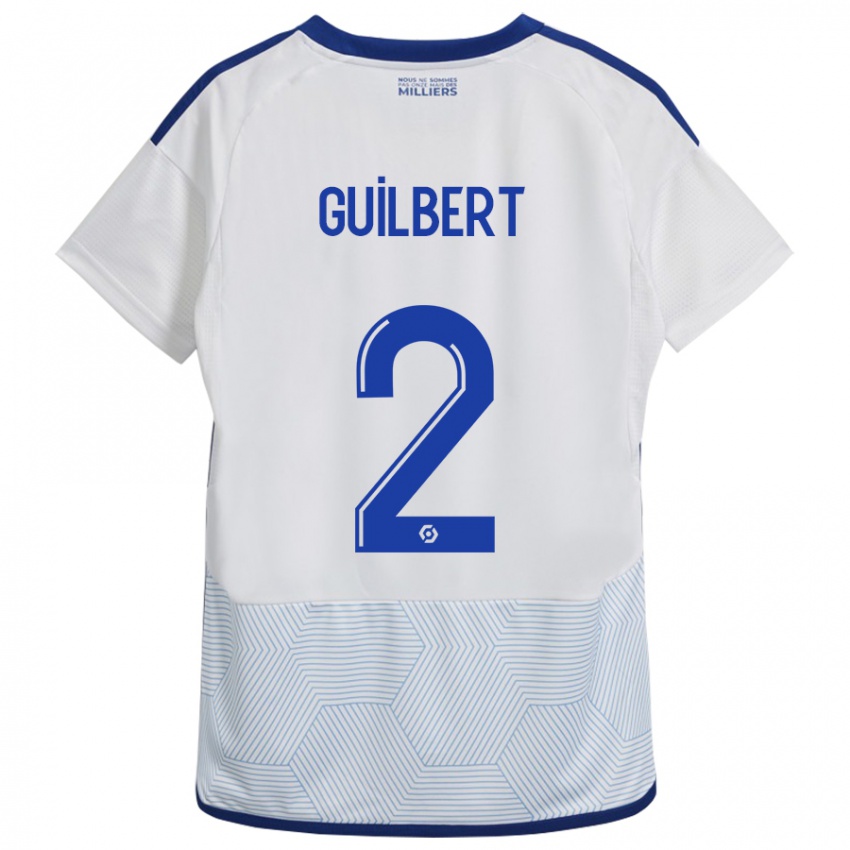 Kinder Frédéric Guilbert #2 Weiß Auswärtstrikot Trikot 2023/24 T-Shirt Österreich