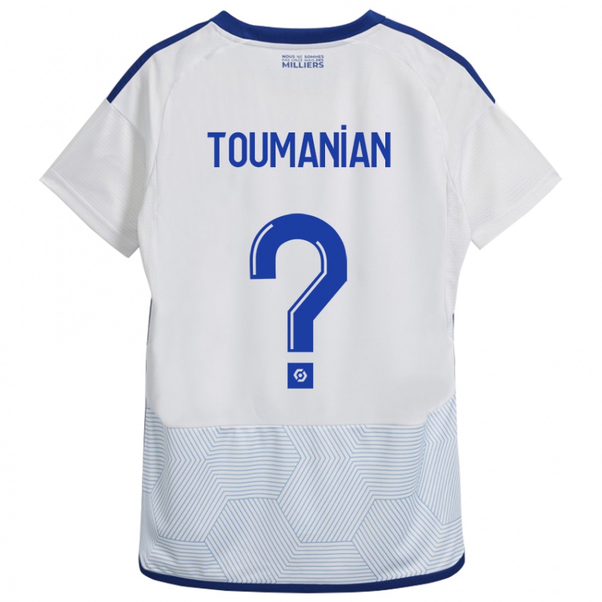 Kinder Anthony Toumanian #0 Weiß Auswärtstrikot Trikot 2023/24 T-Shirt Österreich