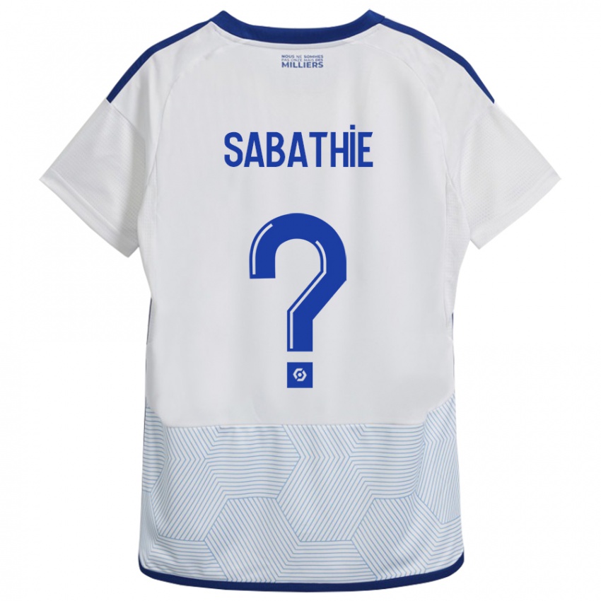 Kinder Gabin Sabathié #0 Weiß Auswärtstrikot Trikot 2023/24 T-Shirt Österreich