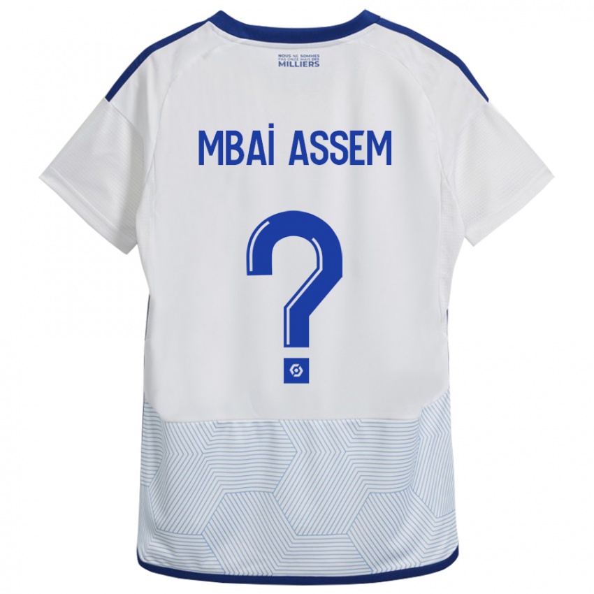 Kinder Chris Mbaï-Assem #0 Weiß Auswärtstrikot Trikot 2023/24 T-Shirt Österreich