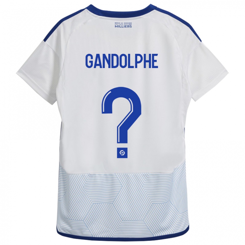 Kinder Adrien Gandolphe #0 Weiß Auswärtstrikot Trikot 2023/24 T-Shirt Österreich