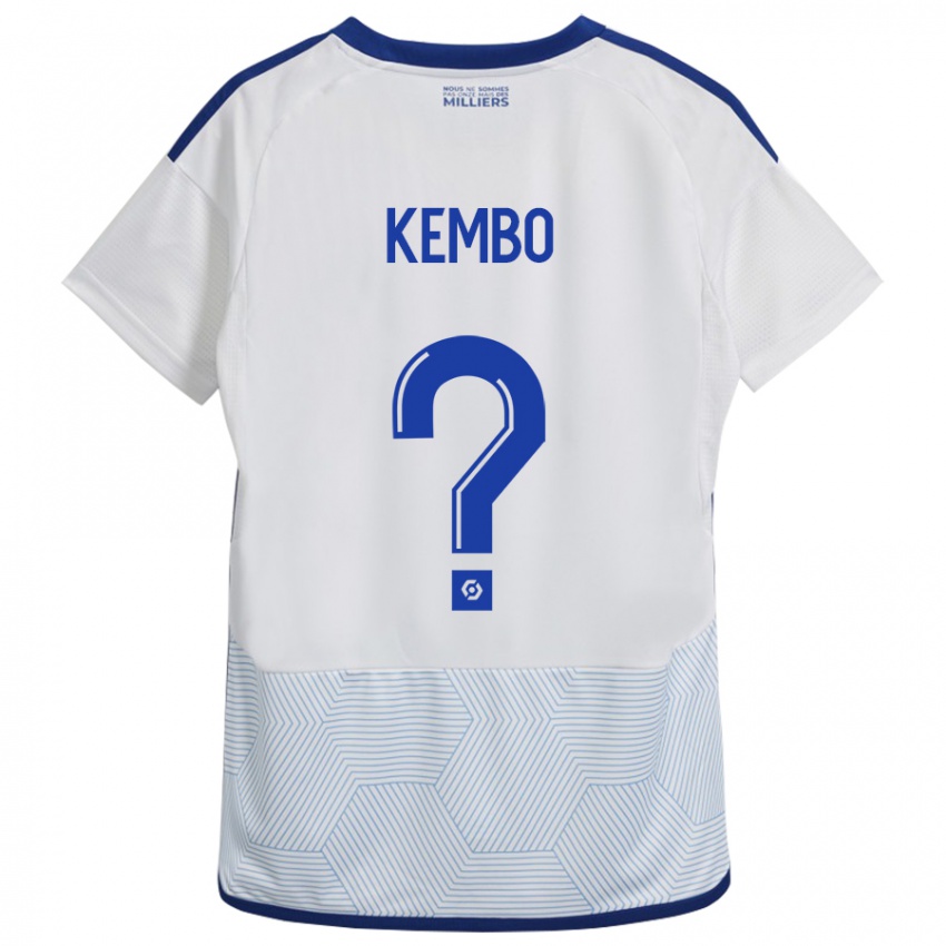 Kinder Driss Kembo #0 Weiß Auswärtstrikot Trikot 2023/24 T-Shirt Österreich