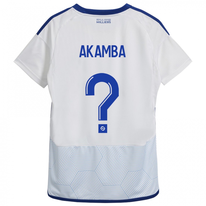 Kinder Fred Akamba #0 Weiß Auswärtstrikot Trikot 2023/24 T-Shirt Österreich