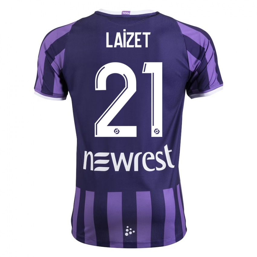 Kinder Emma Laizet #21 Lila Auswärtstrikot Trikot 2023/24 T-Shirt Österreich