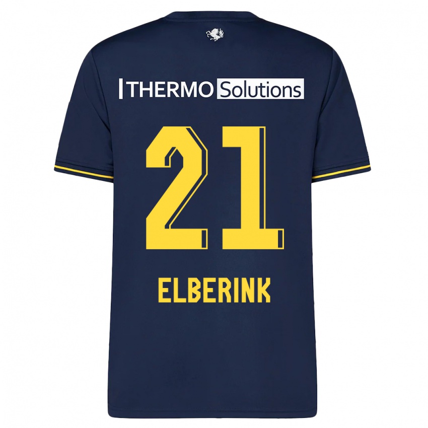 Kinder Eva Oude Elberink #21 Marine Auswärtstrikot Trikot 2023/24 T-Shirt Österreich