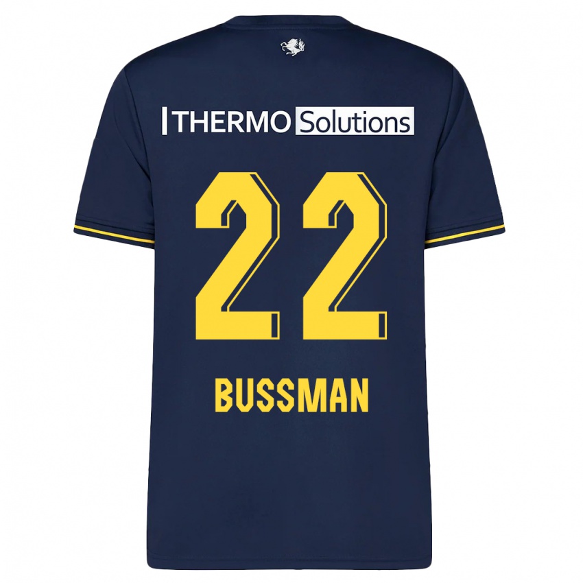 Kinder Fiene Bussman #22 Marine Auswärtstrikot Trikot 2023/24 T-Shirt Österreich