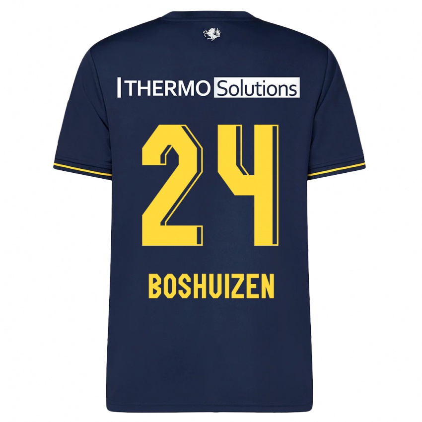 Kinder Annouk Boshuizen #24 Marine Auswärtstrikot Trikot 2023/24 T-Shirt Österreich