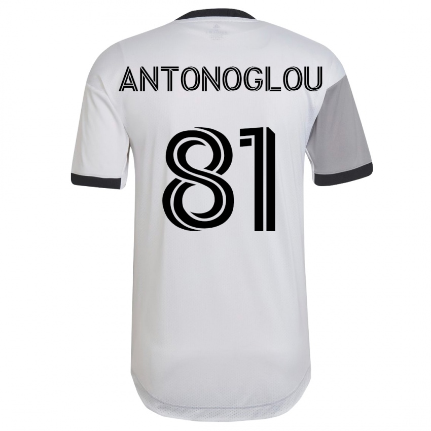 Kinder Themi Antonoglou #81 Weiß Auswärtstrikot Trikot 2023/24 T-Shirt Österreich